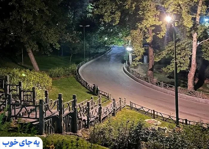 عکس پارک ملت تهران در شب